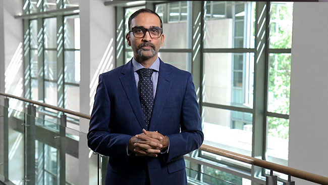 Professional portrait of Patel